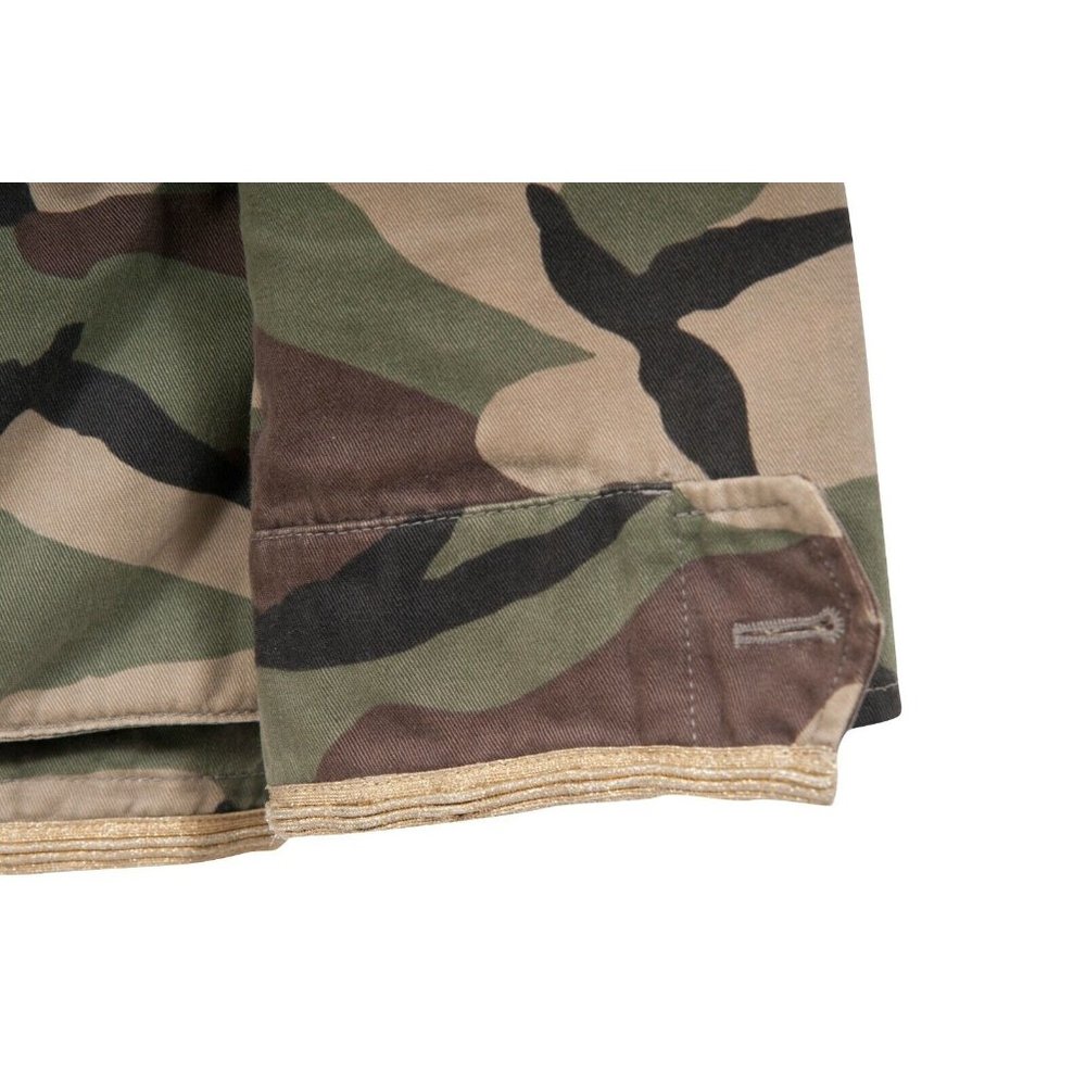 Saint Laurent Men's SS15 Gold Trimmed M65 Military Camo Field Jacke Coat Size 48 - Picture 6 of 10